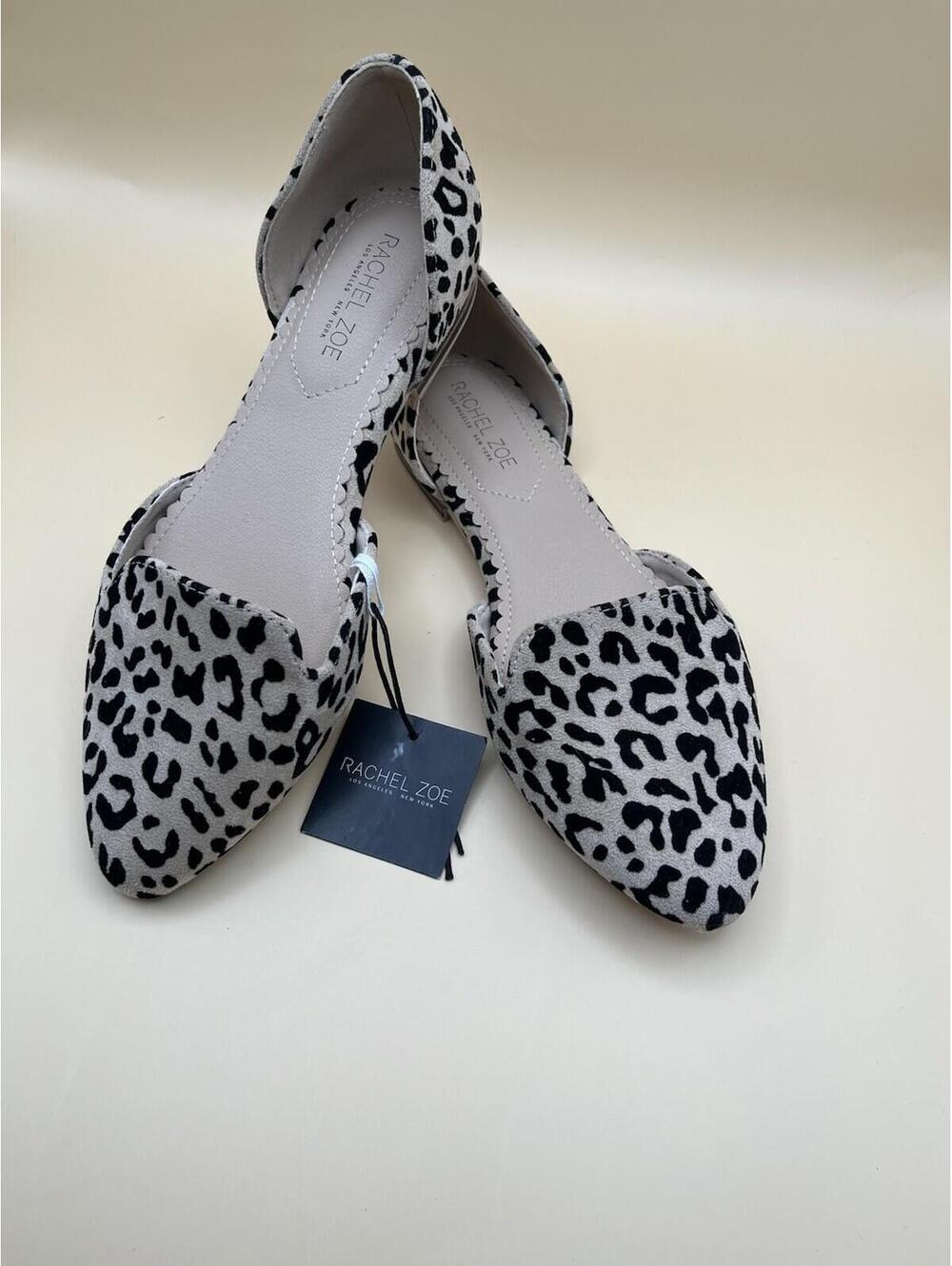 Rachel Zoe D’orsay Leopard Print Flats Chic Stylish Flair Casual Womens Size 6